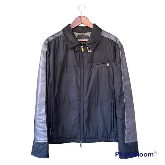 FERRE Milano Men’s Jacket (with Leather) - US size L - made in Italy - Picture 1 of 13